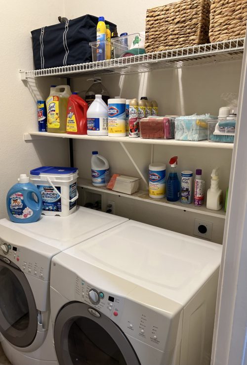 organized laundry room